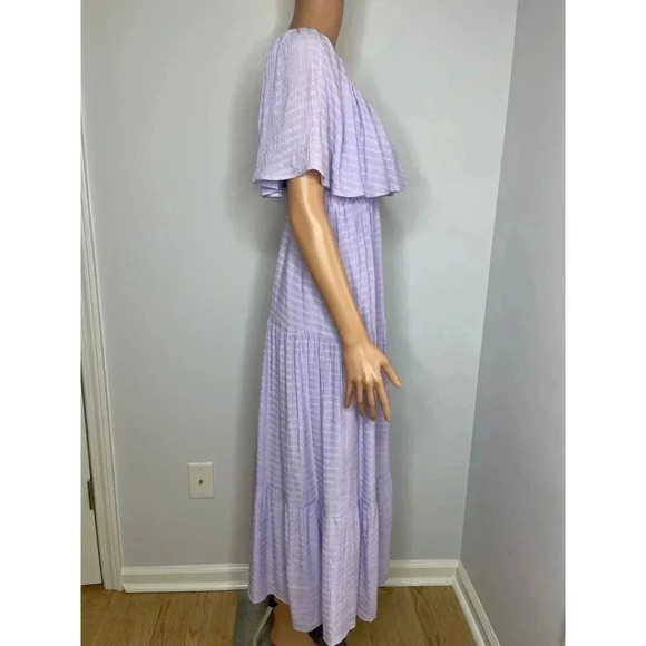 Lalavon Deep V Neck Maxi Dress size S - Picture 4 of 11